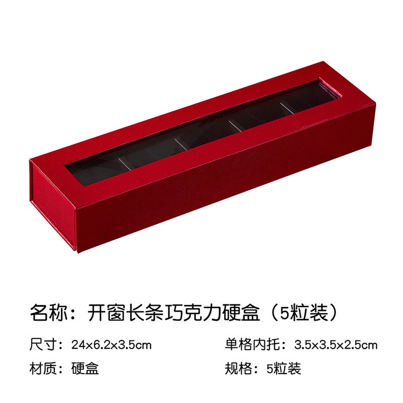 5-Compartment Windowed Chocolate Packaging Box, Hard Box, Handmade High-End Valentine'S Day Ferrero Chocolate Gift Box - Image 1